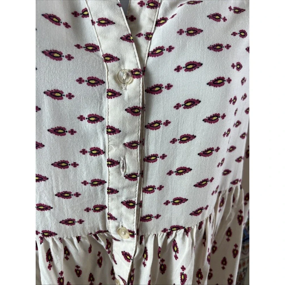 Chelsa & Violet Women’s Boho Tunic Dress Multicolor Size XS All Over Print Y2K - Picture 5 of 10